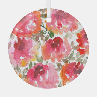 Verwahrloste rote Rosen, nahtloses Muster. Ornament Aus Glas