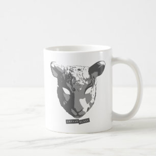 Verwaiste schwarze Schaf-Maske Kaffeetasse
