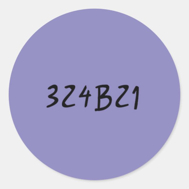 Verwaister schwarzer Aufkleber - Cosima lila (Vorderseite)