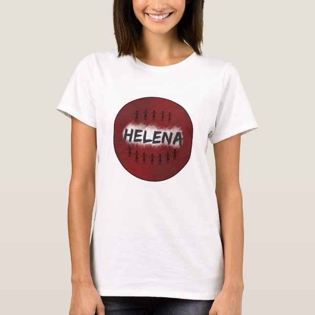 Verwaister schwarzer T - Shirt - Helena (Vorderseite)
