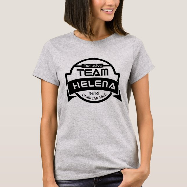 Verwaister schwarzer Team-Helena-T - Shirt (Vorderseite)
