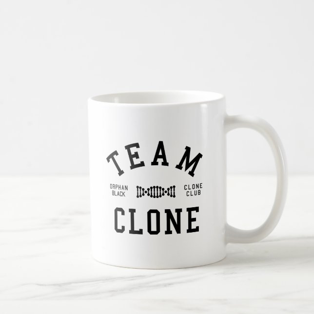Verwaister schwarzer Team-Klon Kaffeetasse (Rechts)