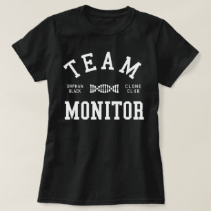 Verwaister schwarzer Team-Monitor T-Shirt