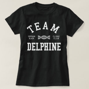 Verwaistes schwarzes Team Delphine T-Shirt