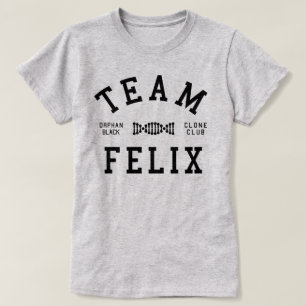 Verwaistes schwarzes Team Felix T-Shirt