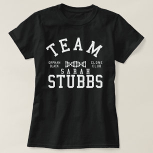 Verwaistes schwarzes Team Sarah Stubbs T-Shirt