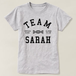 Verwaistes schwarzes Team Sarah T-Shirt