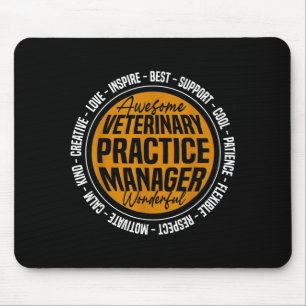 Verwalter der Veterinärpraxis Lustiger Vet-Tech-Wo Mousepad