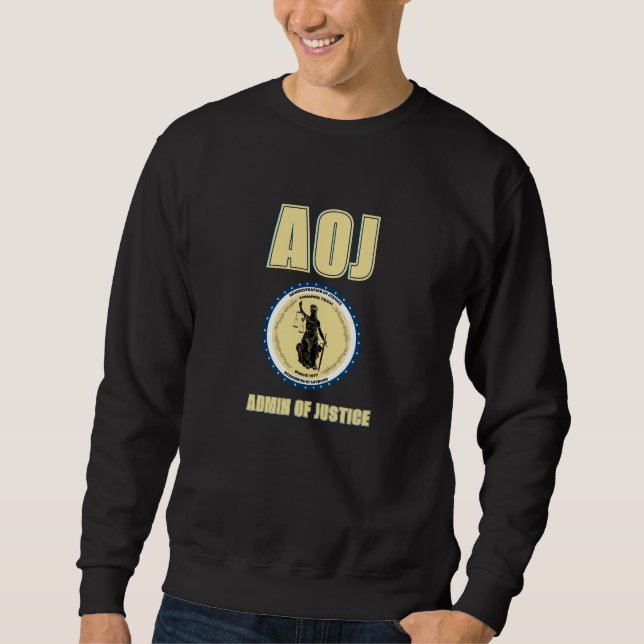 Verwaltung des Crewneck Sweatshirt der Justiz (Vorderseite)