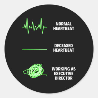 Verwaltungsassistent der Direktion Führungskraft Runder Aufkleber