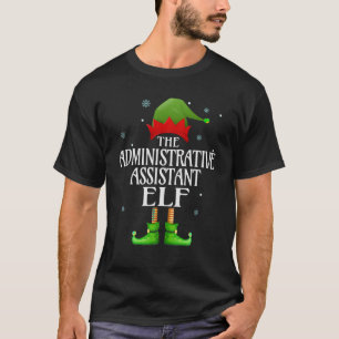 Verwaltungsassistent Elf Funny Family Matching T-Shirt