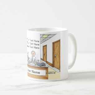 Verwaltungsassistent, männlich kaffeetasse