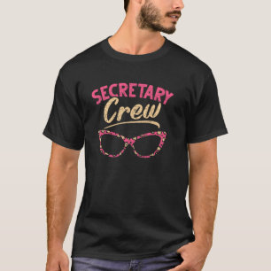 Verwaltungsassistent Sonnenbrille Sekretärin Crew T-Shirt