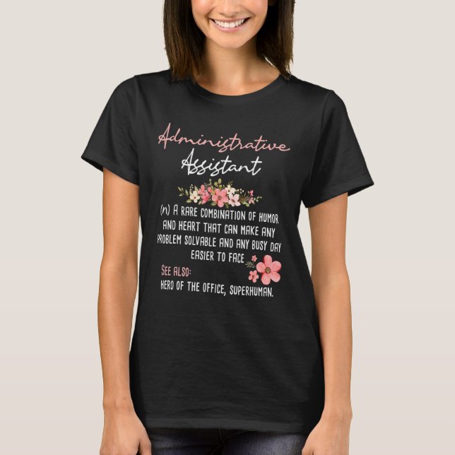 Verwaltungsassistent Verwaltungsassistent T-Shirt (Vorderseite)