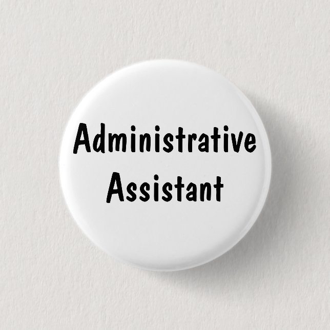 Verwaltungsassistentin Button (Vorderseite)