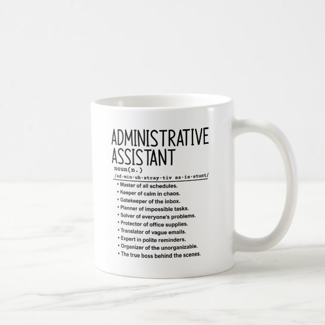 Verwaltungsassistentin Kaffeetasse (Rechts)