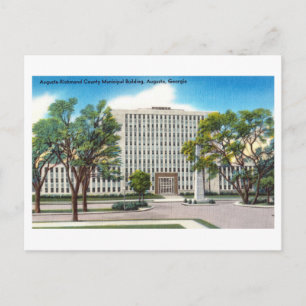 Verwaltungsgebäude von Augusta Richmond County Postkarte