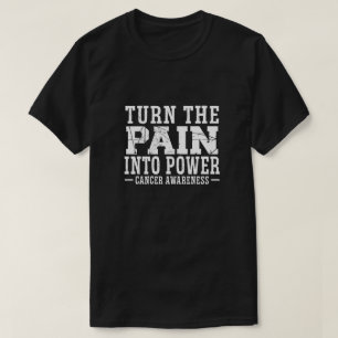 Verwandeln Sie den Schmerz in den Power Krebs Bewu T-Shirt