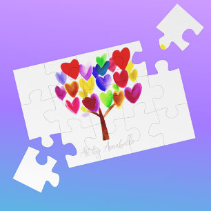 Verwandeln Sie die Kunstwerke Ihres Kindes oder ze Puzzle