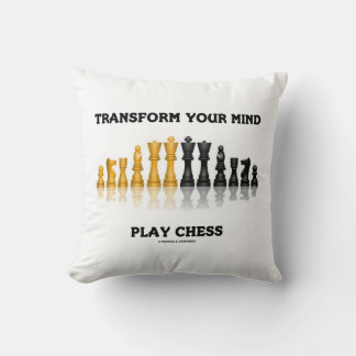 Verwandeln Sie Ihre Meinung spielen Schach Geek Ra Kissen