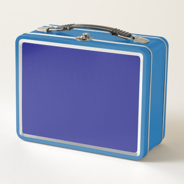 Verwandeln Sie Ihren Raum mit einem stilvollen Bla Metall Brotdose (Vorderseite)