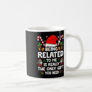 Verwandt mit mir Funny Christmas Familie Xmas Pa Kaffeetasse