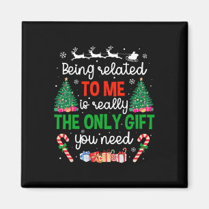 Verwandt mit mir Funny Christmas Familie Xmas Pa Magnet