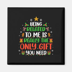 Verwandt mit mir Funny Christmas Familie Xmas Pa Magnet