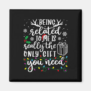 Verwandt mit mir Funny Christmas Familie Xmas Pa Magnet