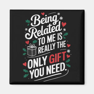Verwandt mit mir Funny Christmas Familie Xmas Pa Magnet