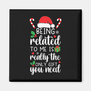 Verwandt mit mir Funny Christmas Familie Xmas Pa Magnet