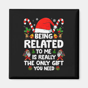 Verwandt mit mir Funny Christmas Familie Xmas Pa Magnet