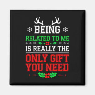 Verwandt mit mir Funny Christmas Familie Xmas Pa Magnet