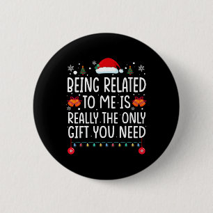 Verwandt mit mir Matching Family Fun Sprichwort Ch Button