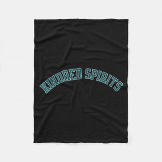 Verwandte Seelen Vintage Varsity Collegiate Buchli Fleecedecke