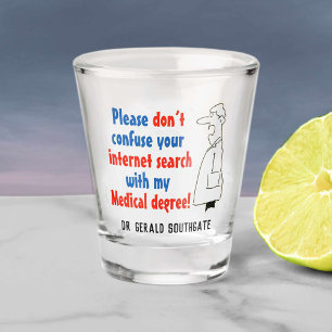 Verwechseln Sie die Internetsuche nicht mit dem Me Schnapsglas