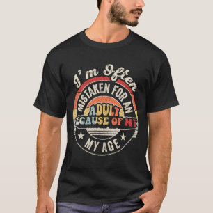 Verwechselt mit einem lustigen sarkastischen Retro T-Shirt