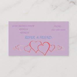 VERWEISEN SIE EINE FREUND-LOYALITÄTS-KARTEN EMPFEHLUNGSKARTE