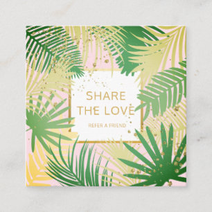 Verweisen Sie eine Freund-tropische Quadratische Visitenkarte