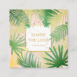 Verweisen Sie eine Freund-tropische Quadratische Visitenkarte