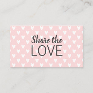 Verweisen Sie eine modische moderne rosa Visitenkarte