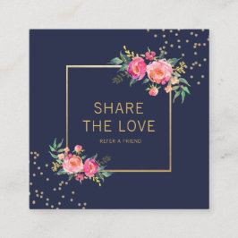 Verweisen Sie eine Quadratische Visitenkarte