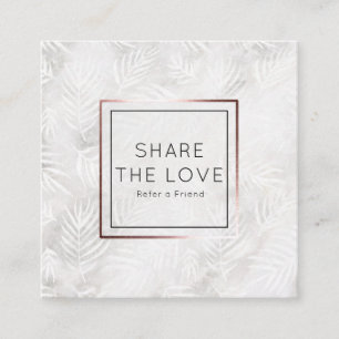 Verweisen Sie einen Quadratische Visitenkarte