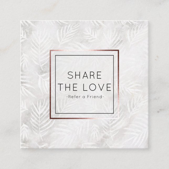 Verweisen Sie einen Quadratische Visitenkarte (Vorderseite)