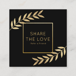 Verweisen Sie einen Quadratische Visitenkarte