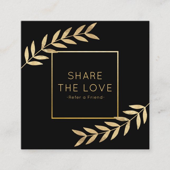 Verweisen Sie einen Quadratische Visitenkarte (Vorderseite)