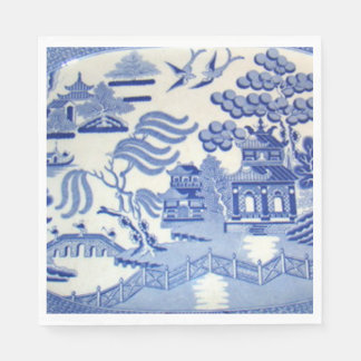 Verwenden Sie Blue Willow Luncheon Napkins & Sie s Serviette
