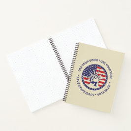 Verwenden Sie das Bullet "Vote Patriotic Liberty A Notizbuch