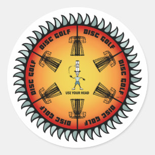 Verwenden Sie den Kopf 2 Runder Aufkleber