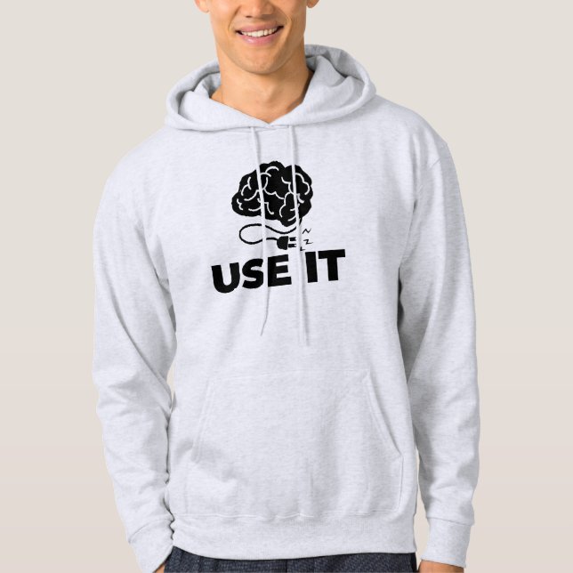 Verwenden Sie es - Gehirndesign Hoodie (Vorderseite)